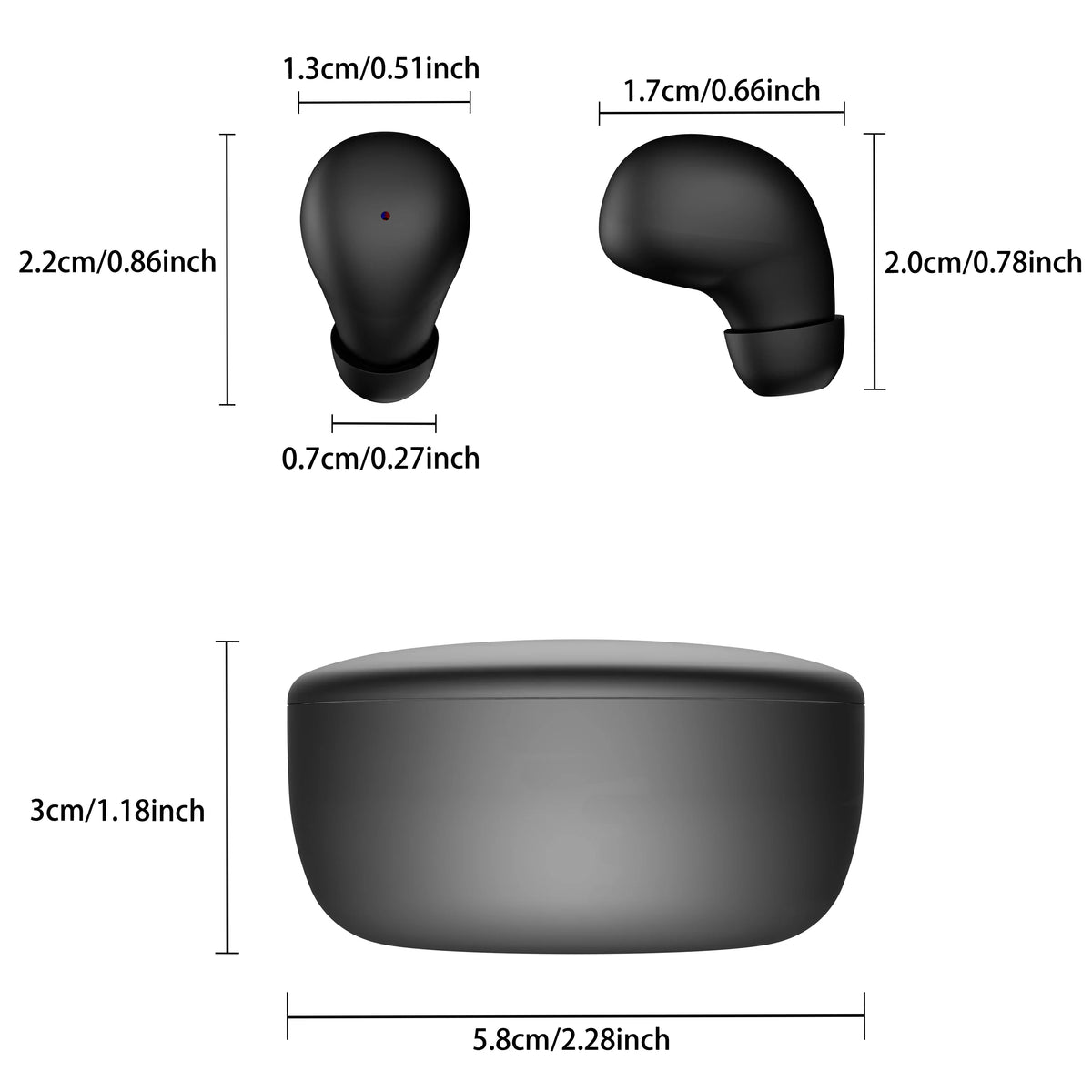Mini auriculares invisibles Bluetooth