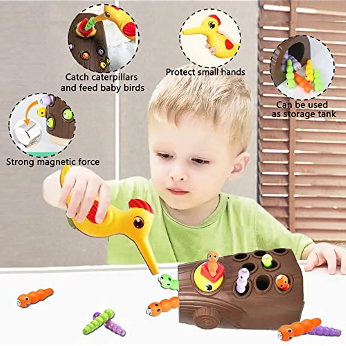 Juguetes de madera Montessori para bebés