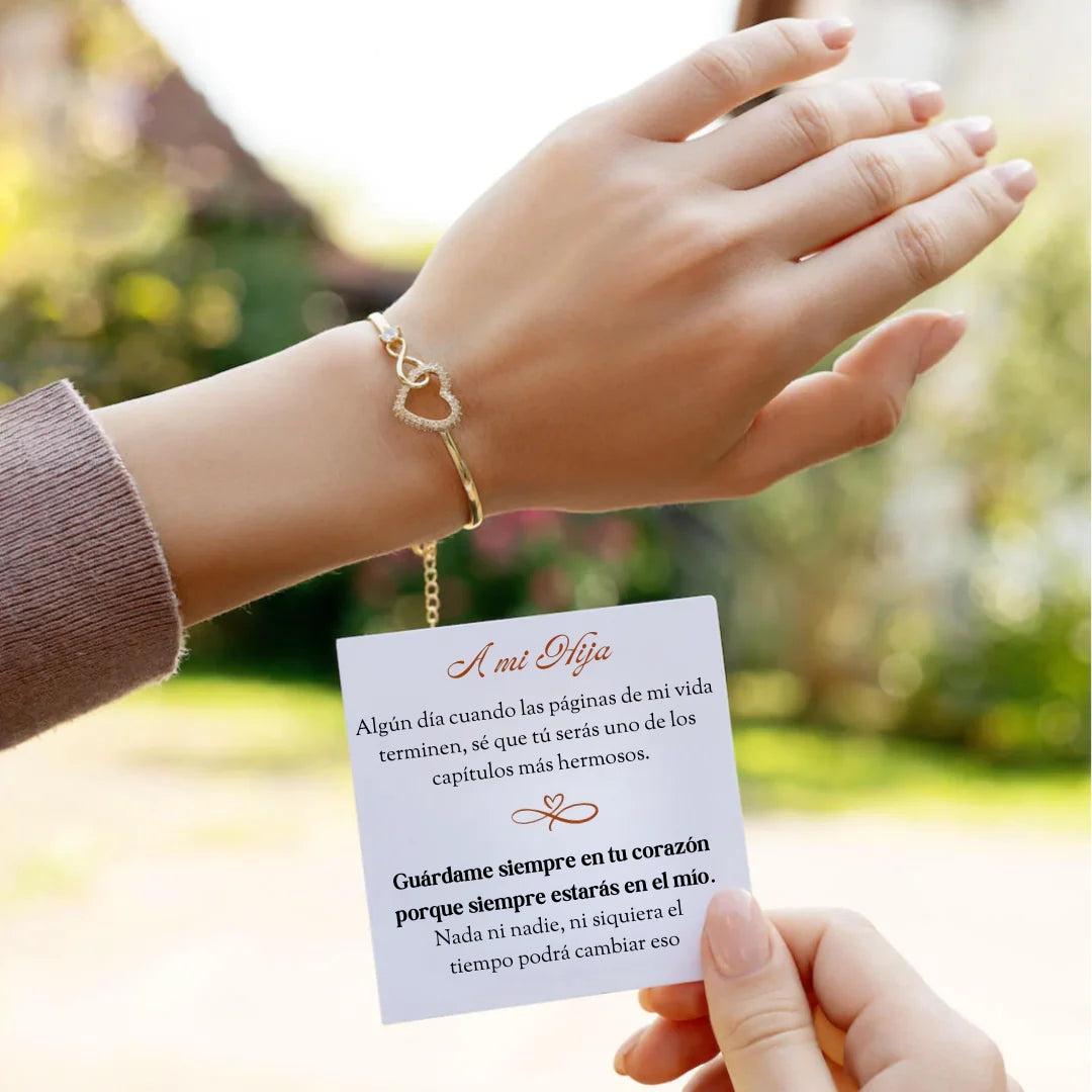 Pulsera de Corazón de Amor para Hijas