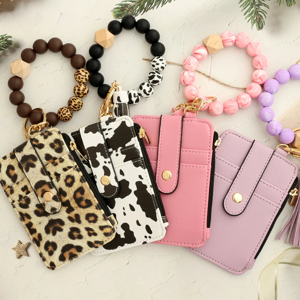 Monedero de piel sintética con pulsera para Mujer